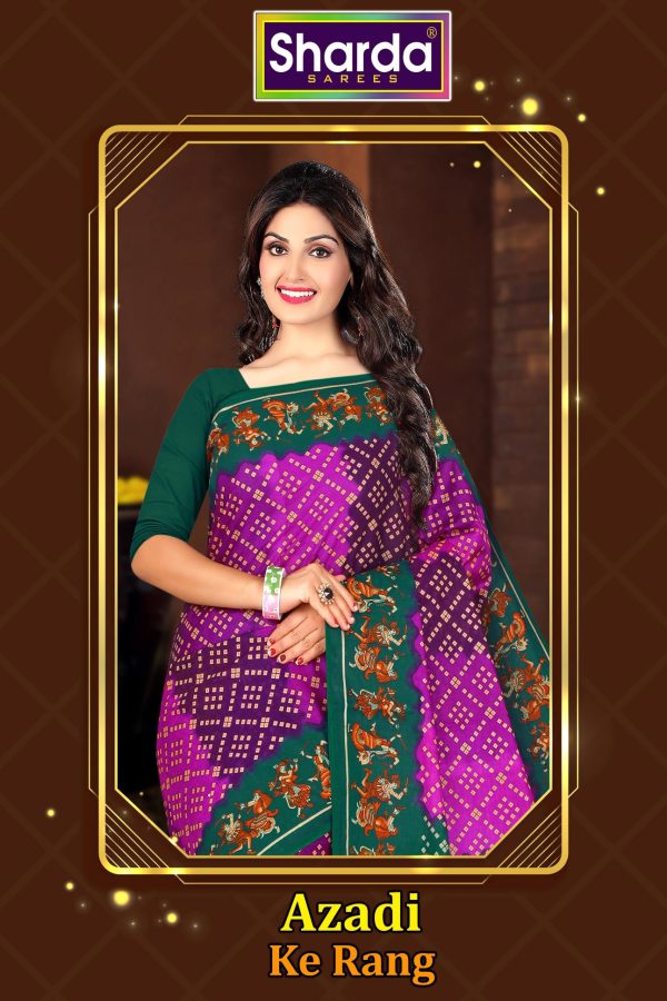 Vibrant Twilight Bandhani Sari