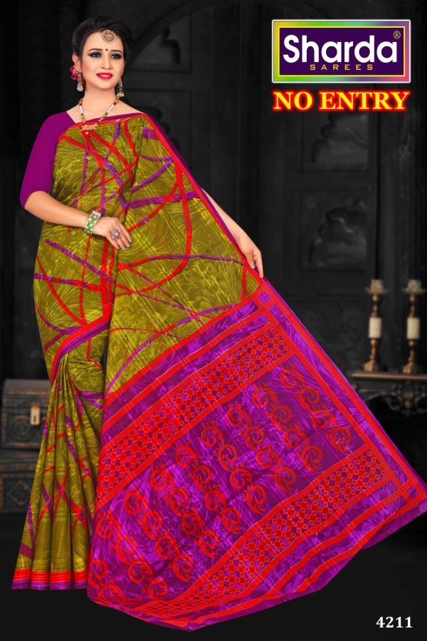 No Entry Regal Vineyard Hues Daily Wear Sari