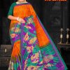 No Entry Tranquil Leafy Medley Daily Wear Sari