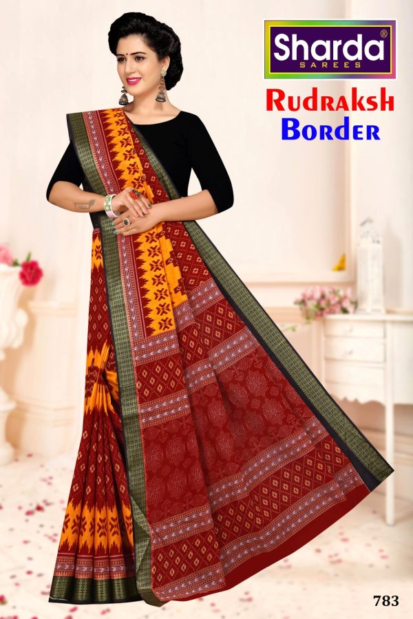 Rudraksh Border's Mystic Rudraksh Medley Sari