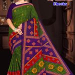 Jay Matarani Checks Olive Elegance Checkered Bliss Sari