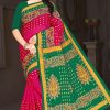 Rocket Rani Watermelon Vineyard Golden Elegance Sari