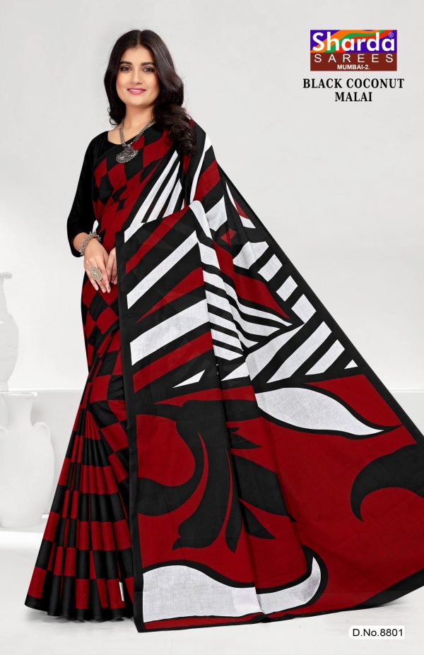 maroon-saree-black-border