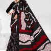 black-and-red-saree