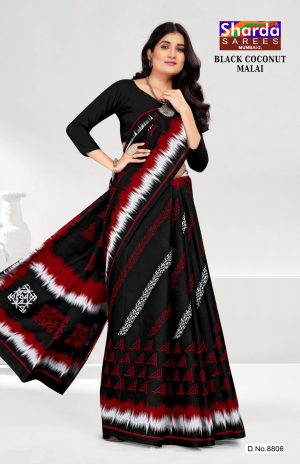 Black Saree with Black Border - Understated Elegance