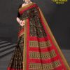 Black Saree with Multicolour Pallu - Varli Fashion with B.P