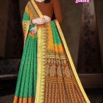 Jarkhan Border Cotton Saree with Awesome Design