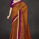 Close-up of the Fashionable Design of Aashiq Gadhwal Cotton Saree