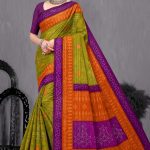 Model Wearing Jay Jawan Jay Kishan Cotton Saree