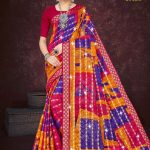 Kuber Sampatti Siroski Cotton Saree Draped Elegantly