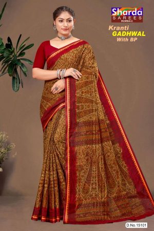 Kranti GADHWAL With BP Cotton Saree Draped Elegantly