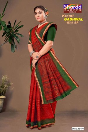 Kranti GADHWAL With BP Cotton Saree Draped Elegantly