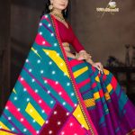 Shree Khestra Light Color Cotton Saree with Siroski Design