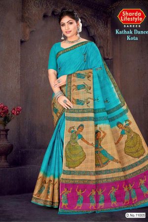 Kathak Dance Kota Cotton Saree