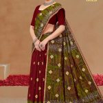 Detailed Design on ITALIAN GOLD Cotton Saree