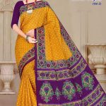 MODI YOJNA VOL-2 Cotton Saree in Yellow and Magenta with Awesome Design