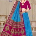 MODI YOJNA VOL-2 Cotton Saree in Pink and Blue with Awesome Design