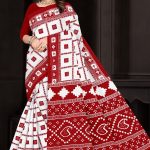 I Love You Orissa White Red Cotton Saree with Fabulous Design