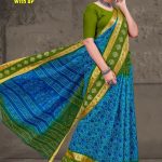 Zoya Bentex with BP Light Blue, Light Green, and Golden Saree with Super Design