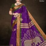 Royal Violet Saree for Wedding and Festive Occasions