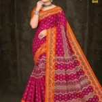 Elegant aqua saree from Sharda Sarees featuring soft pastel color and timeless traditional threadwork, perfect for weddings and festive wear.