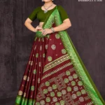 Earthy brown silk saree with traditional weaving – Earthbound Elegance by Sharda Sarees