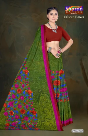 Calicut Flower Ivory Whisper saree in ivory with subtle floral-inspired Calicut weaving