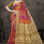 Indian Digital Glory Multicolor Traditional Saree by Sharda Sarees with artistic digital print and decorative heritage border