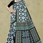 Jhansi Handloom Black White Designer Saree by Sharda Sarees with traditional woven styling